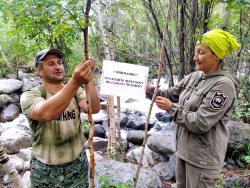 В ходе рабочей поездки сотрудники заповедника посетили отдалённые кордоны и проверили маршрут на водоскат "Учар"