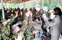 Встреча с юными патриотами профильной смены «Рубеж-2021»