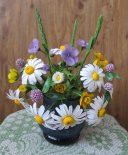 Букетик из полевых цветов из полимерной глины