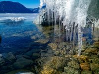 Весенний лёд Алтын-кёля