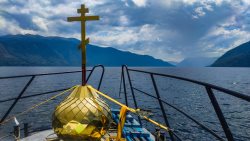 Для часовни Николая Чудотворца на Белинской террасе доставили и установили купол